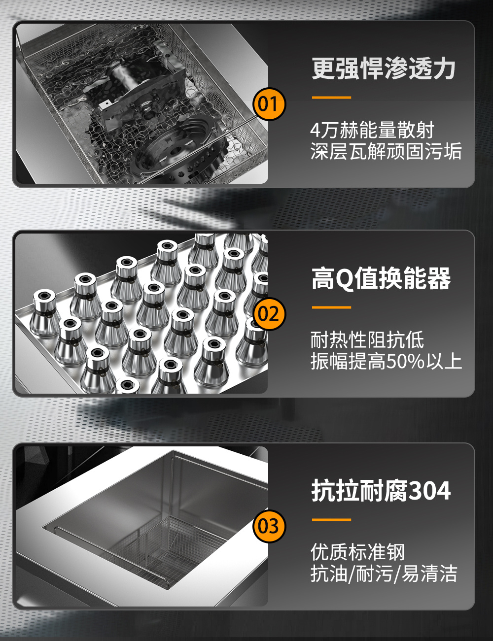 冠博仕GE144960H雙槽超聲波清洗機帶鼓風烘干 | 960L/7200W | 工業級除油除銹設備銅鋁合金小配件清洗