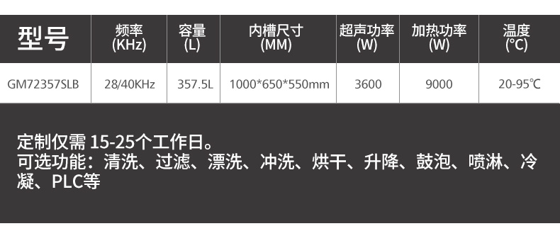 冠博仕工業(yè)防爆超聲波清洗機 | 雙頻率28/40kHz | 防爆電箱+防爆控制器+防爆電纜線 +防爆泵