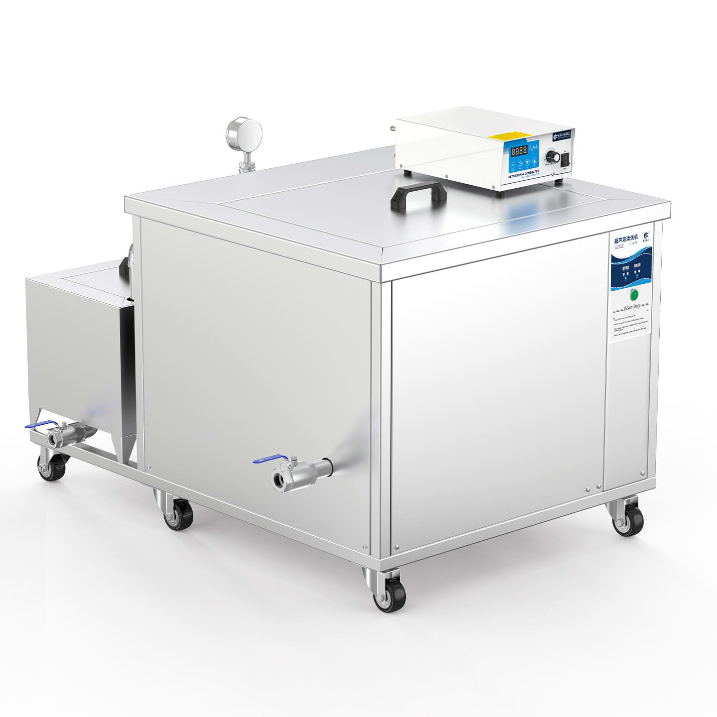 冠博仕GM108540L單槽過濾循環(huán)超聲波清洗機(jī) | 540L/5400W | 工業(yè)級除油除銹設(shè)備可清洗桿角件、角碼、彎管、墊片